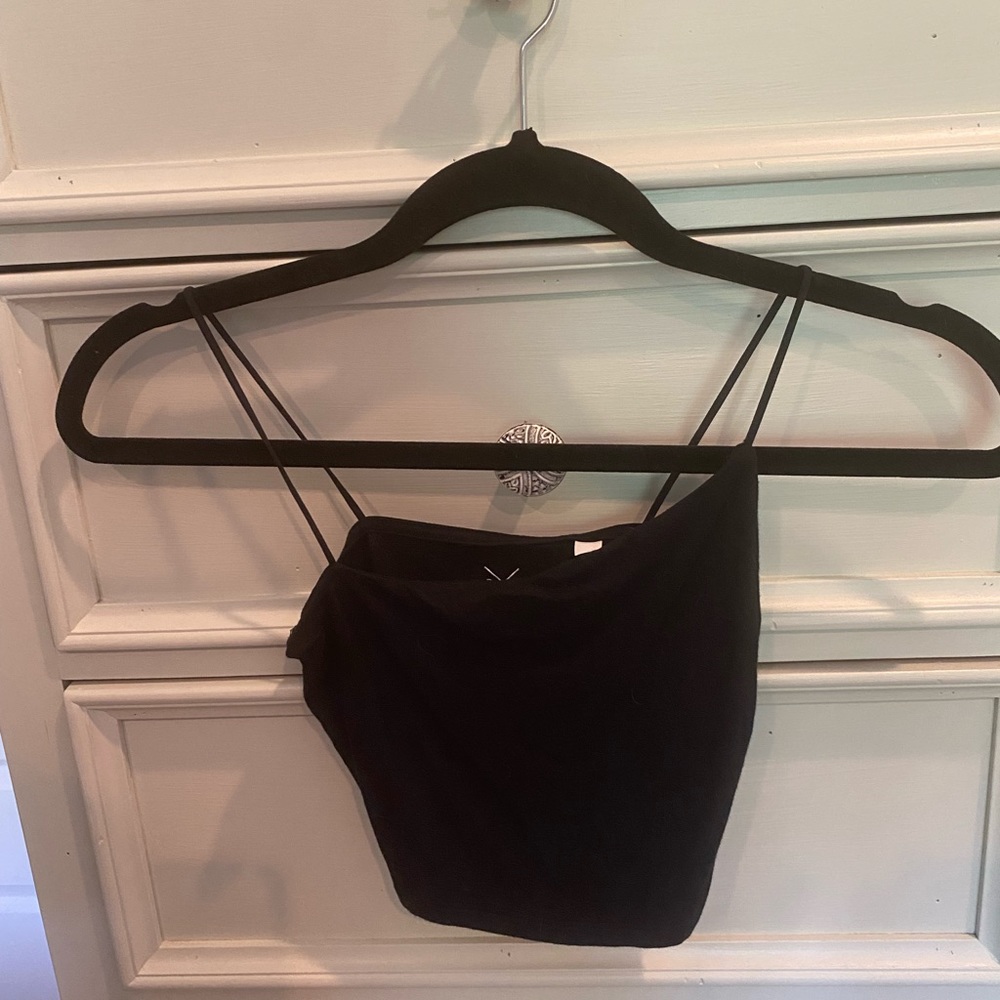 Asymmetrical cropped top